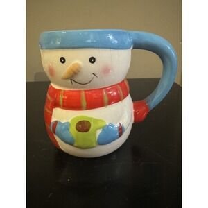 Bay Island 2017 Christmas Snowman Ceramic Coffee Water Mug Drinkware Holiday